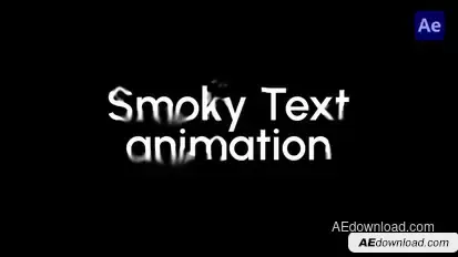 Smoky Text Animations Titles template preview
