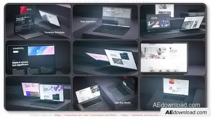 Smooth Animated Laptop Promo Product Promo template preview