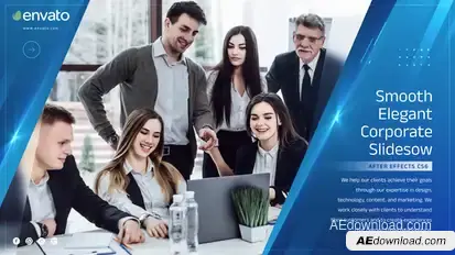 Smooth Elegant Corporate Slideshow Video Displays template preview
