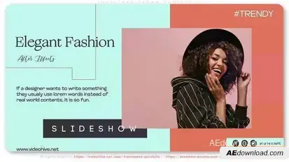 Smooth Elegant Fashion Promo Openers template preview
