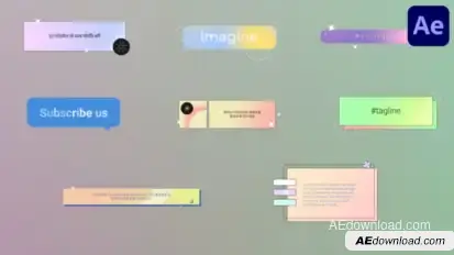 Smooth Gradient Titles for After Effects Titles template preview
