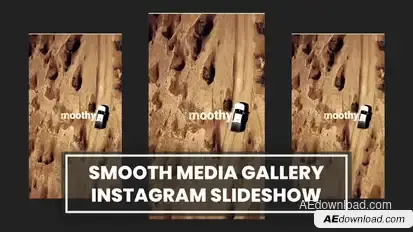 Smooth Media Gallery Slideshow Instagram Video Displays template preview