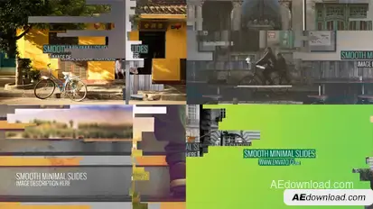 Smooth Minimal Slides Video Displays template preview