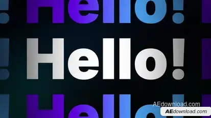 Smooth Text Animation  AE Titles template preview
