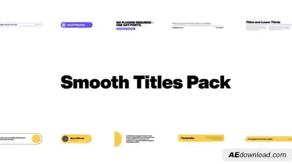 Smooth Titles Pack Titles template preview