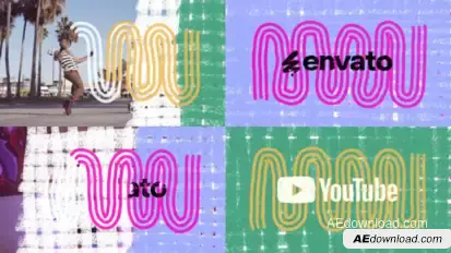 Snake Line Logo Transitions Logo Stings template preview