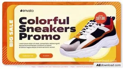 Sneakers Arrival Promo Product Promo template preview