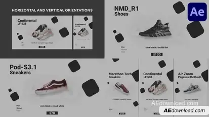 Sneakers Shoes Product Promo for After Effects Openers template preview