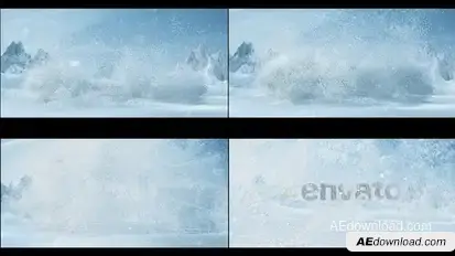 Snow Blow | Frost Winter Blizzard Logo Logo Stings template preview