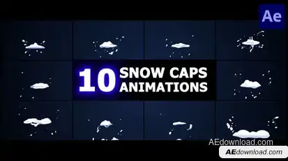 Snow Caps Animations | After Effects Elements template preview