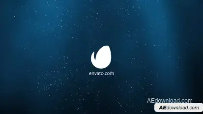 Snow Particles Logo Logo Stings template preview