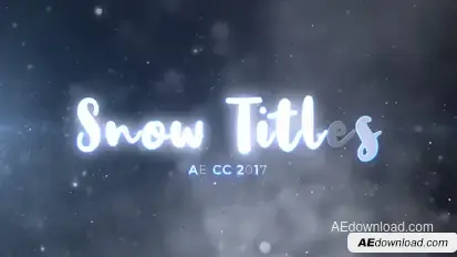 Snow Titles Titles template preview