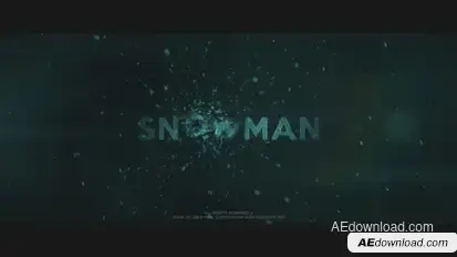 Snowman Titles template preview