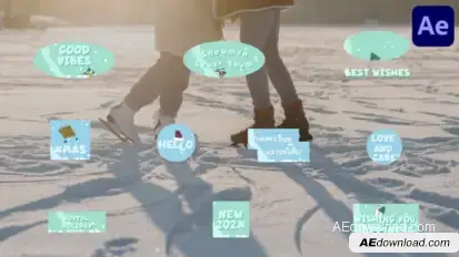 Snowman Lower Thirds | After Effects Elements template preview