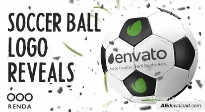 Soccer Ball Logo Reveals Logo Stings template preview