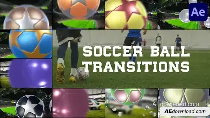 Soccer Ball Transitions for After Effects Elements template preview