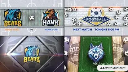 Soccer Bumper 4 (4-Bumpers) Logo Stings template preview