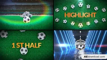 Soccer Bumper 5 (3-Bumpers) Logo Stings template preview
