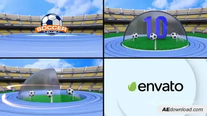 Soccer Countdown 3 Elements template preview