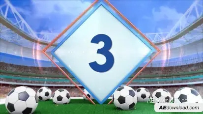 Soccer Countdown 7 Elements template preview