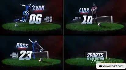 Soccer Intro Openers template preview