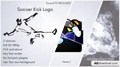 Soccer Kick Logo Logo Stings template preview