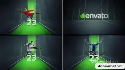 Soccer Players Openers template preview