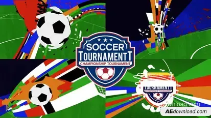 Soccer Tournament Logo Reveal Logo Stings template preview