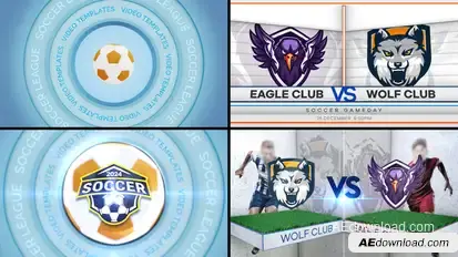 Soccer VS 2 Logo Stings template preview