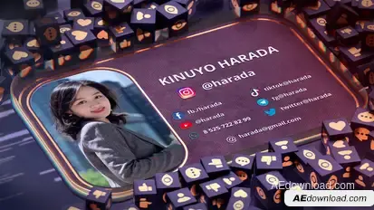 Social & Media Promo 3D broadcast-packages template preview