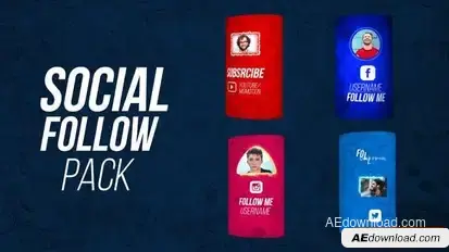 Social Follow Outro Openers template preview