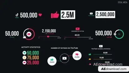 Social Media Infographics template preview
