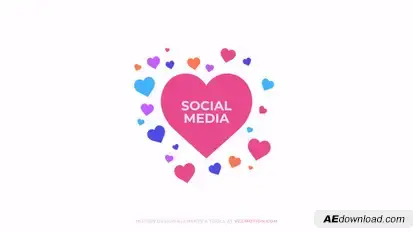 Social Media Titles template preview