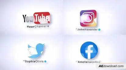 Social Logo Logo Stings template preview