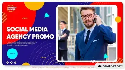 Social Media Agency Promo Video Displays template preview