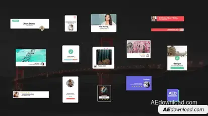 Social Media Animated Posts Titles template preview