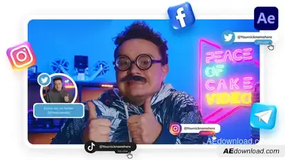 Social Media Animations | After Effects Elements template preview