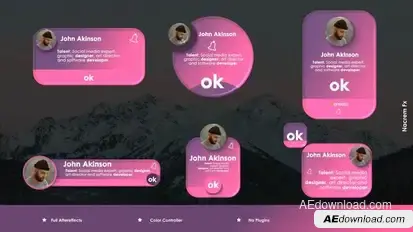 Social Media Colorful Titles Titles template preview