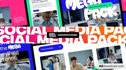 Social Media | Corporate Pack Video Displays template preview