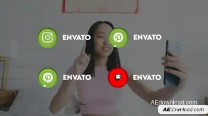Social media elements broadcast-packages template preview