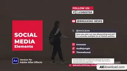 Social Media Elements Titles template preview