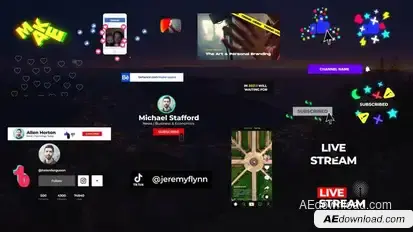 Social Media Elements v2 Openers template preview