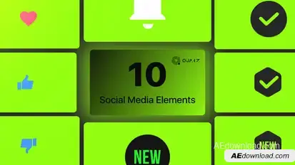Social Media Elements Vol. 02 Elements template preview