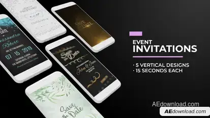 Social Media Event Invitations Titles template preview