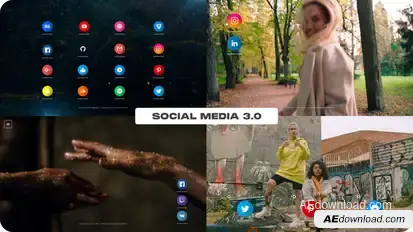 Social Media I 3.0 Elements template preview