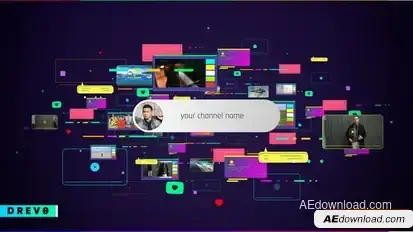 Social Media Intro/ Youtube/ Facebook/ Instagram/ Cartoon Opener/ Colorful/ Messenger/ Business/ 4K Openers template preview