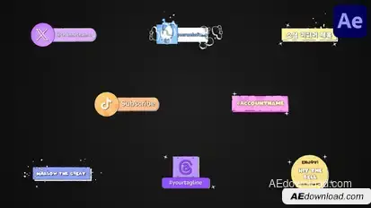 Social Media Liquid Plates for After Effects Openers template preview