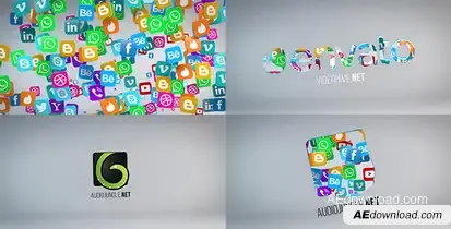 Social Media Logo Reveal Logo Stings template preview