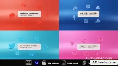 Social Media Logo Reveal Logo Stings template preview