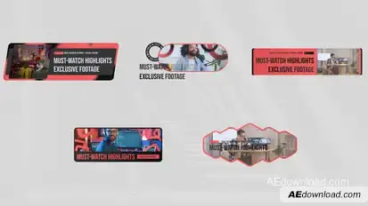 Social Media | Lower Thirds Pack Titles template preview
